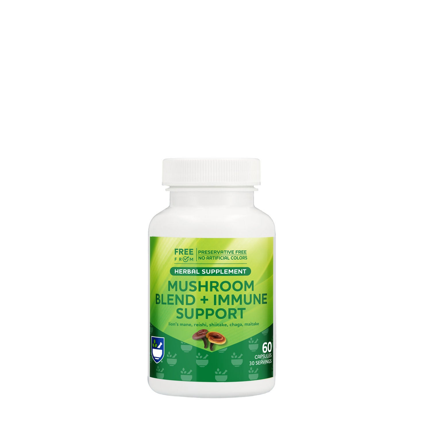 Mushroom Blend + Immune Support 60 Capsules GNC